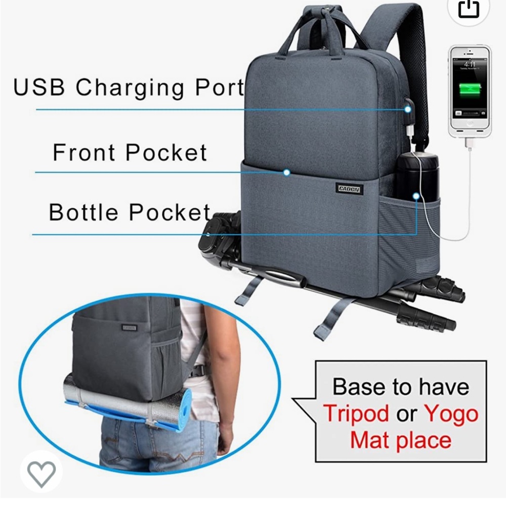 Water resistant camera backpack - Picture 3 of 4